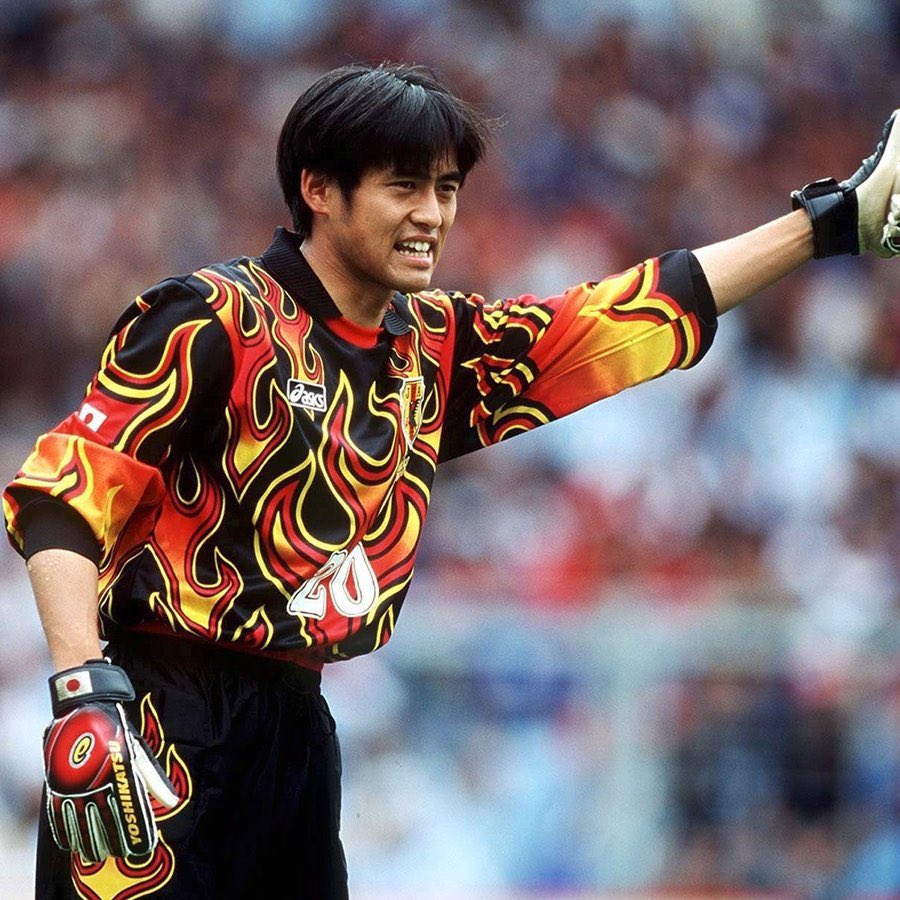 Classic Football Shirts on Twitter: "Yoshikatsu Kawaguchi at the 98 World Cup. What. A. Shirt. 🔥 https://t.co/FQRtv5Ufh2" / Twitter