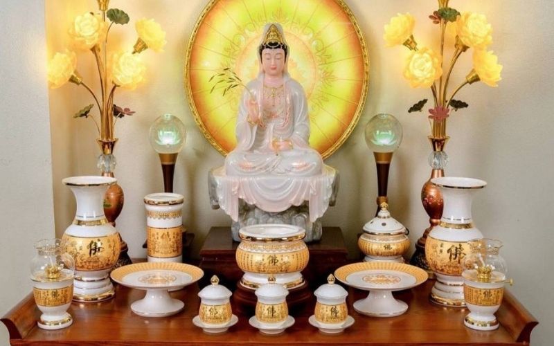 Tượng Phật Quan âm giúp kích hoạt năng lượng tích cực cho không gian